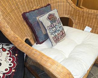 Wicker rocker