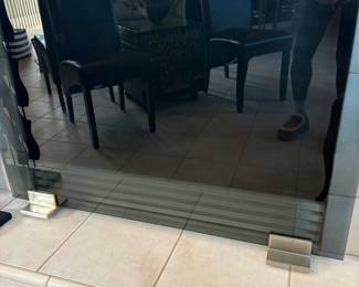 Freestanding glass fireplace screen - Beautiful Piece 