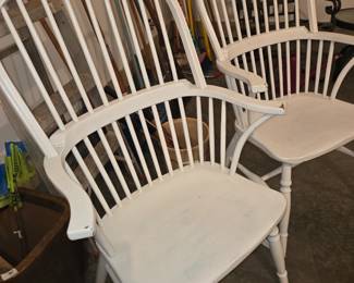 Windsor arm chairs