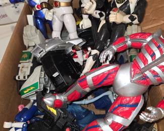 Vintage Power Ranger figures - sold as a set