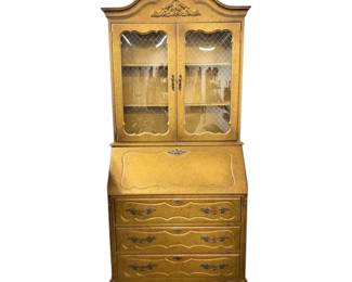 Black And Gold French Provincial Style Hutch