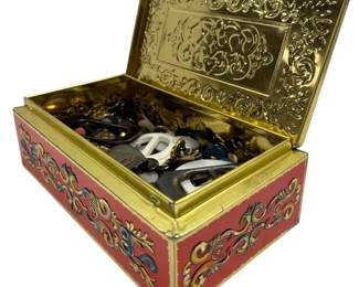 Tin of Vintage Buttons