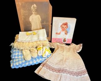 Handmade Baby Booties, Bib, More