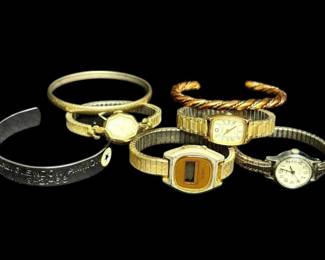 Vintage Womens Watches And Bracelets Timex, More
