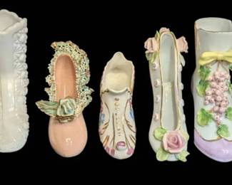 Fenton Milk Glass Shoes More