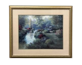 42 X 37 Framed Garden Landscape Print