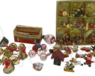 Miniature Christmas Tree Ornaments A Vintage Light Bulb