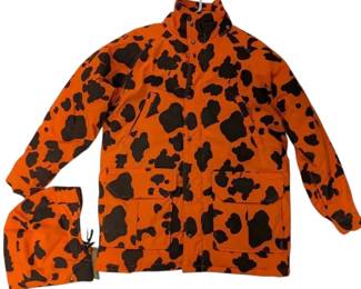 Orange Black Gamehide Waterproof Hunting Coat Large