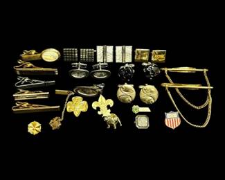 Cufflinks, Tie Clips, Pins, More Mens Jewelry