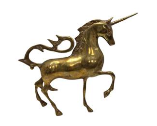 002 Brass Unicorn Figurine