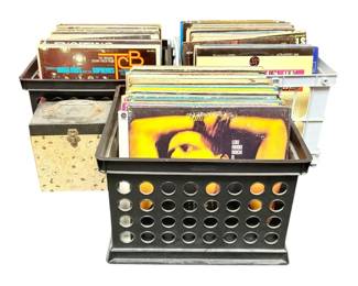 Three Crates Of Vintage Vinyl Records