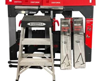 Craftsman Saw Horses, Step Ladder And Roller Support Stands