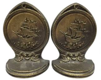 Bradley Hubbard BD Sailing Ship Bookends