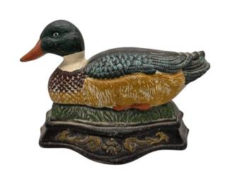 Large Metal Duck Doorstop