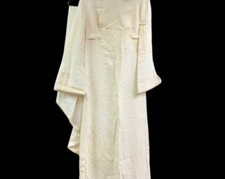 Vintage Winter Wedding Gown With Train