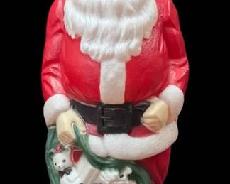 004 Santa With Toy Bag 1968 Empire 46 Blow Mold