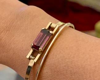 Avon 1970’s gold toned bracelets (2)