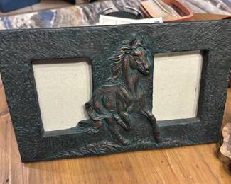 Western horse frame patina