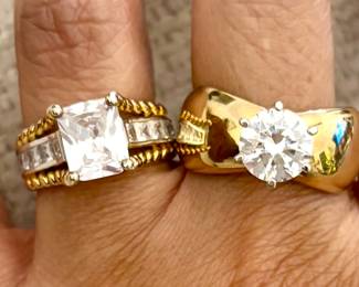 Gold toned over Sterling Silver Ring