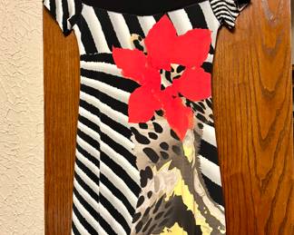 Floral animal print dress