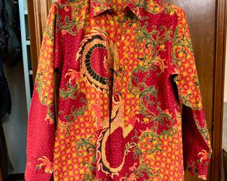 Batik Karis Dragon motif men shirt