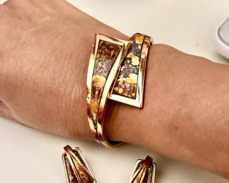 Matisse Renoir Copper bangle and earrings