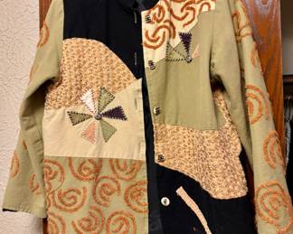 Allure Vintage Boutique patchwork brocade embroidered jacket
