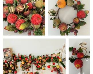 Vintage Beaded Fruit Retail Overstock 