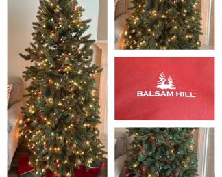 BALSAM HILL 6 Foot Prelit Christmas Tree