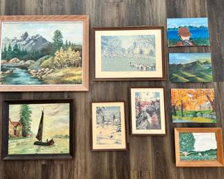 CHILDRESS Cornell Prints, PECK Paintings