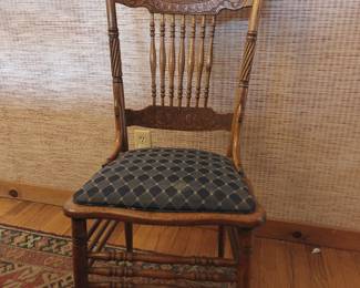 005	Six Antique Carved Victorian Dining Chairs	"18""x22""x43""
Seat Height 18.5"""