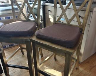 001	Four Standard Furniture Stools	"18x23x43 
Seat Height 24.5"""