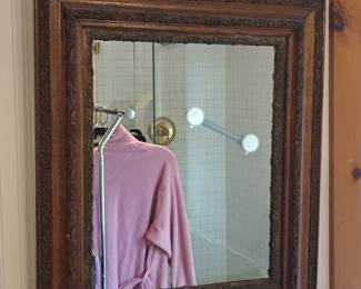 021	Antique Carved Wood Wall Mirror	24"x28"