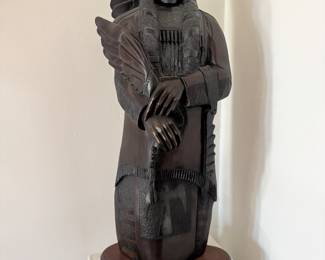 Travels Far to Speak Bronze Sculpture By Alvin Marshall