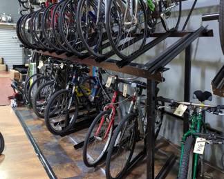 Multi-Tier Bicycle Rack, Approx 78" x 204" x 60" 