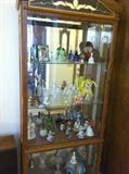Curio cabinet filled with curios