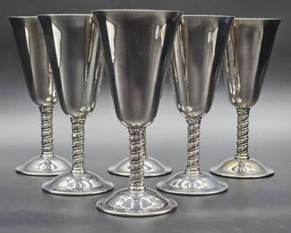 Alara Sevilla Silver Plate Cocktail Stems, 5/9