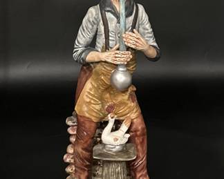 Vintage Capodimonte Figurine, Made in Italy