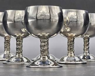 (6) Alara Sevilla Silver Plate Red Wine, 5/9