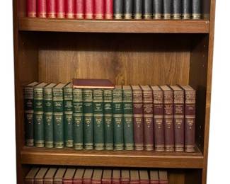 Full Shelf of Harvard Classic Books