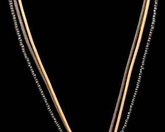 Gold Tone Enamel Heart Jewelry Set