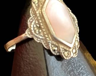 Opal Sterling Silver Ring