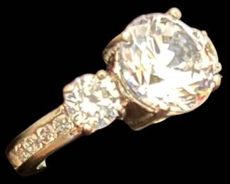 Sterling Silver Trio Setting Ring