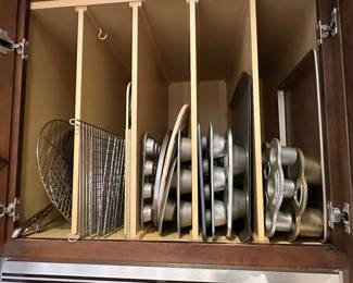 Rack of baking pans