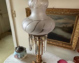 One of several Astral lamps in a large Astral lamp collection
