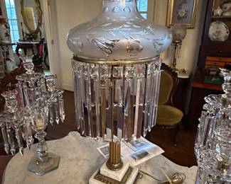 One of several Astral lamps in a large Astral lamp collection