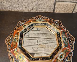 HAND PAINTED MIRROR FROM PERU