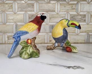 2 SAKURA SALT AND PEPPER SHAKERS