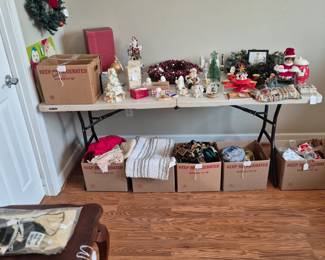 Christmas Decorations and box lots