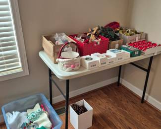 Hallmark ornaments and other Christmas decorations